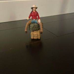 1 rider 2 hay bails-Schleich